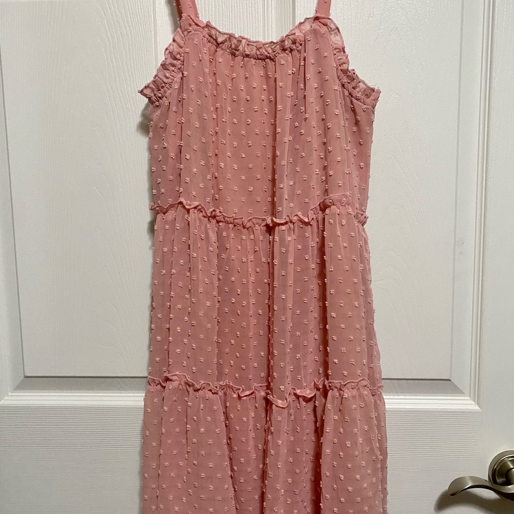 Mi Ami Pink Ruffled Dress